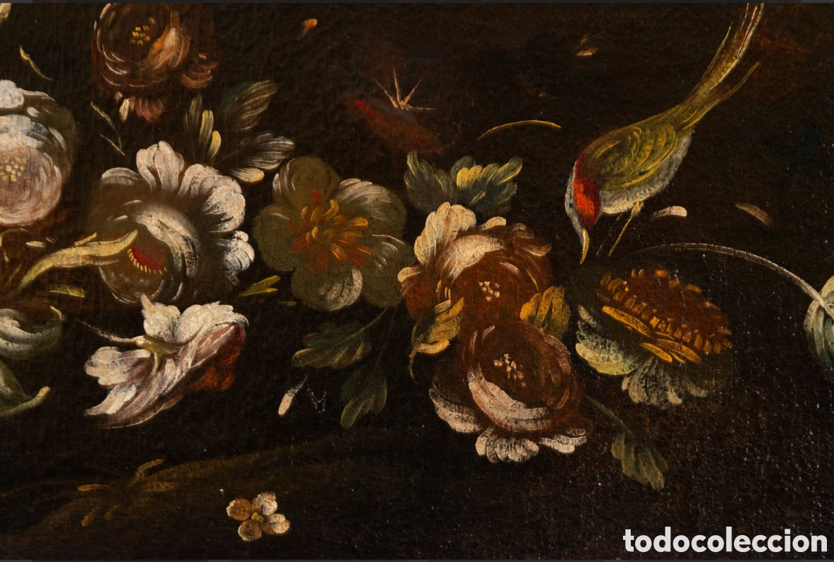 Arte: GRAN BODEGON DE AVES Y FLORES - Foto 7