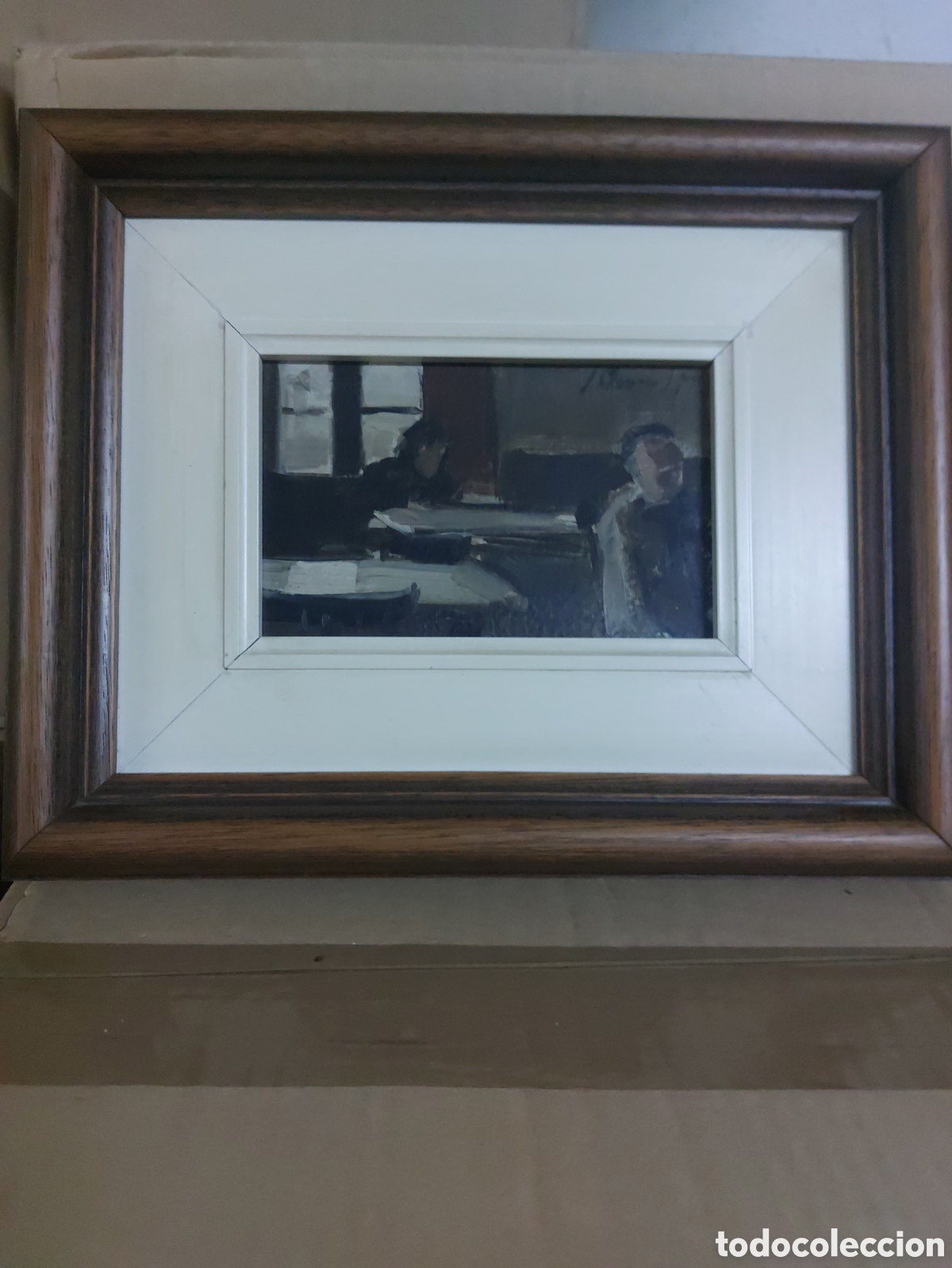 Arte: Oleo de Queralt enmarcado