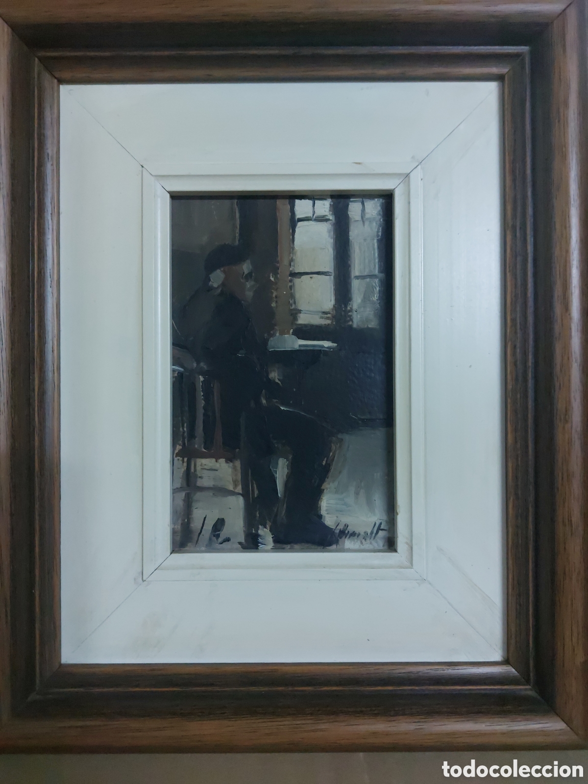 Arte: Oleo de Queralt enmarcado