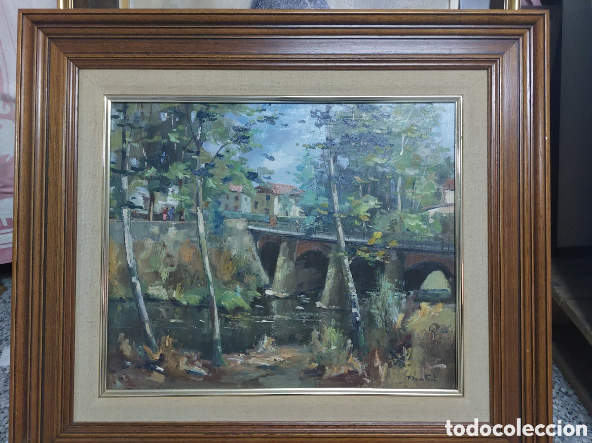 Arte: Oleo de Duran Font enmarcado Girona