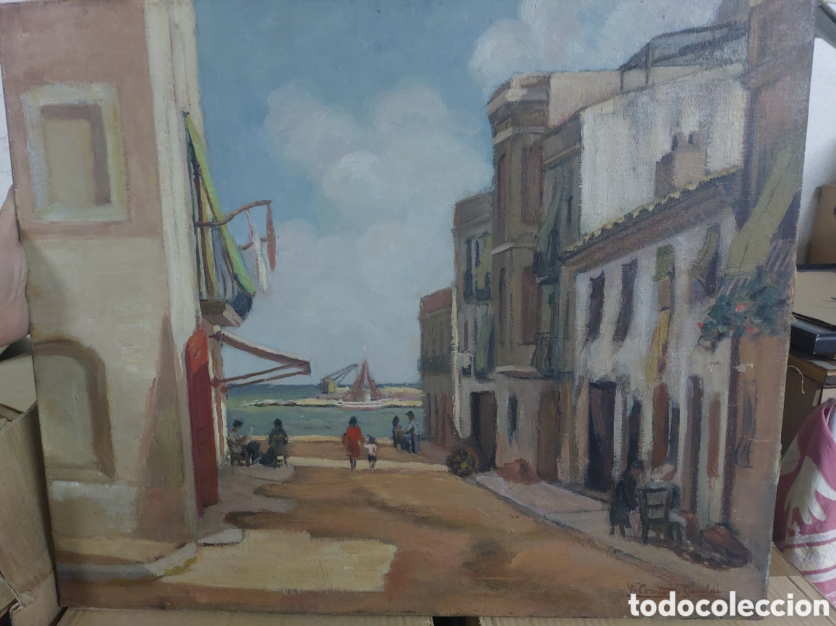 Arte: Cambrils oleo de Constanti Gavalda