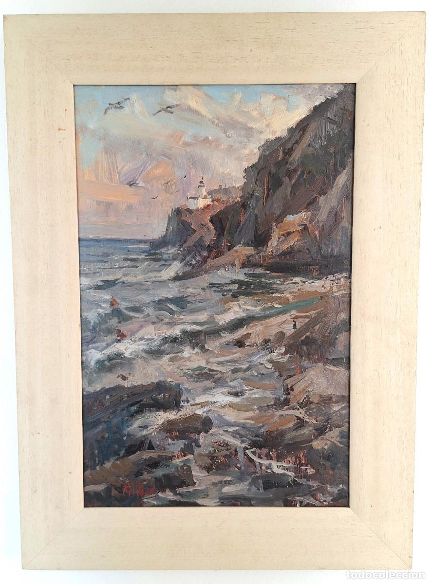 Arte: Faro Cala Nans Cadaques Oleo de Pep Canet - Foto 2