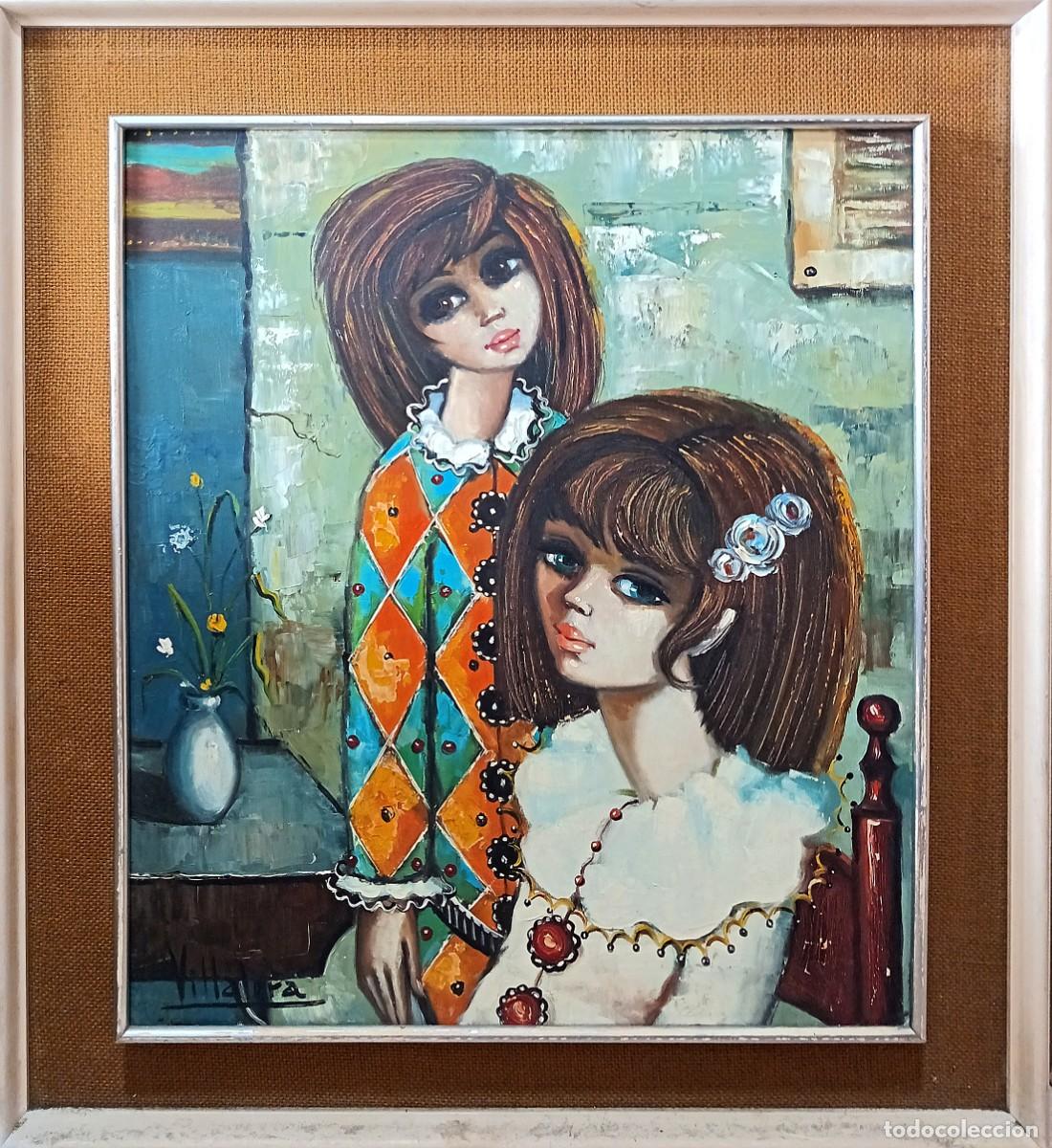 Arte: cuadro antiguo de villalora - Foto 1