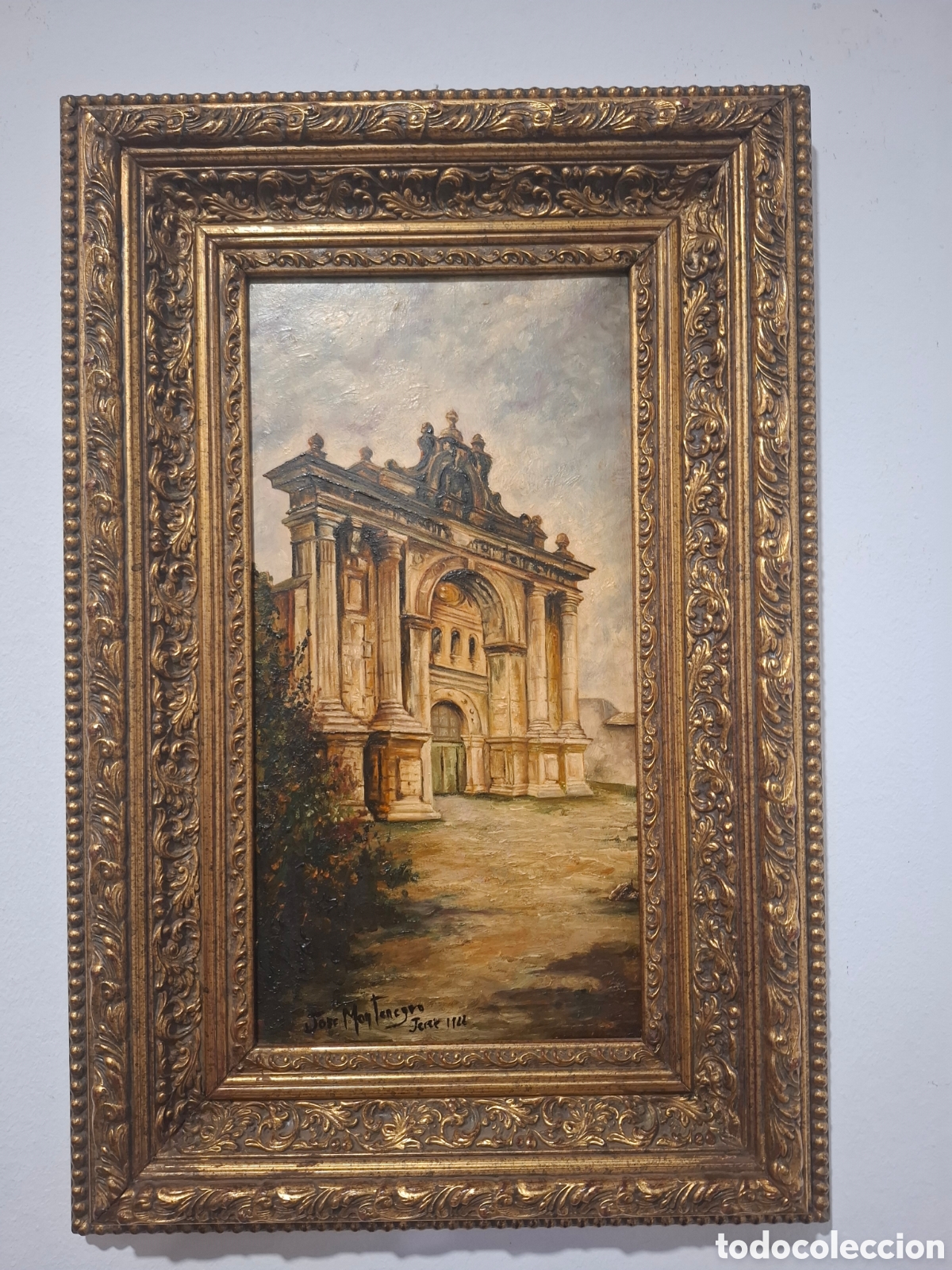 Arte: Oleo sobre tabla jose montenegro 58x39