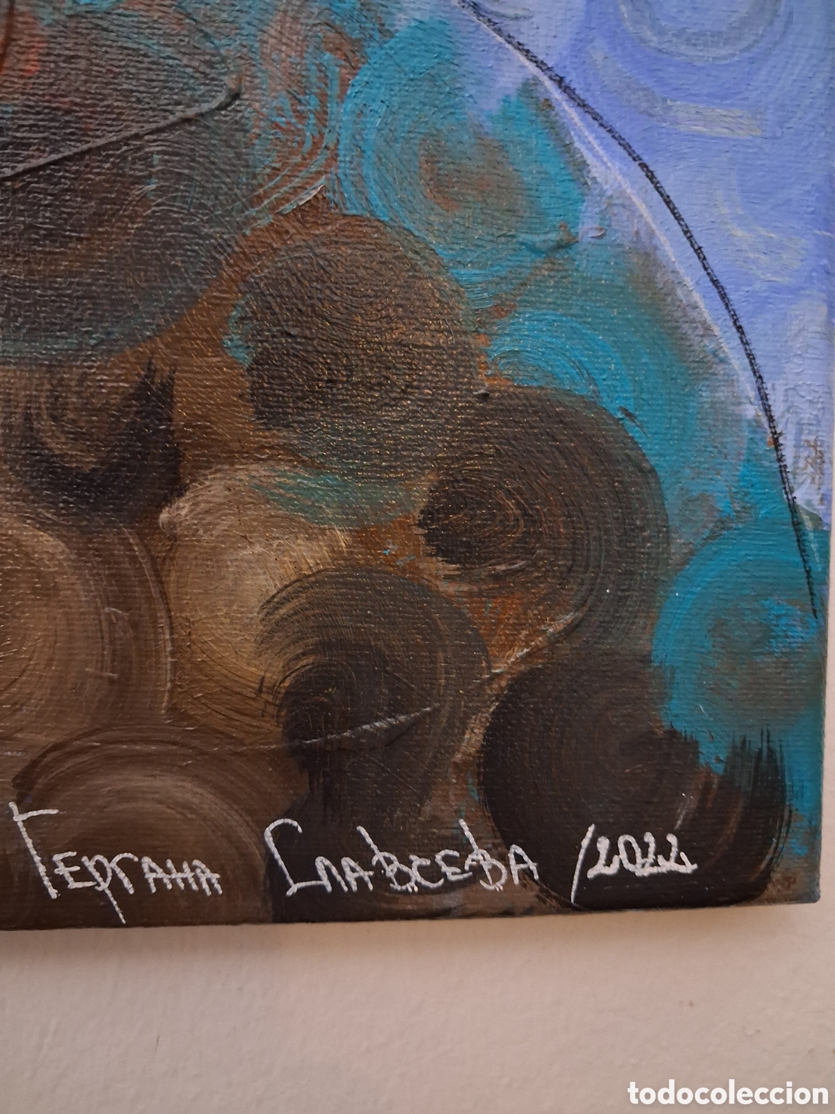 Arte: Cuadro ,,Blue Bull&rdquo; Toro azul - Foto 9