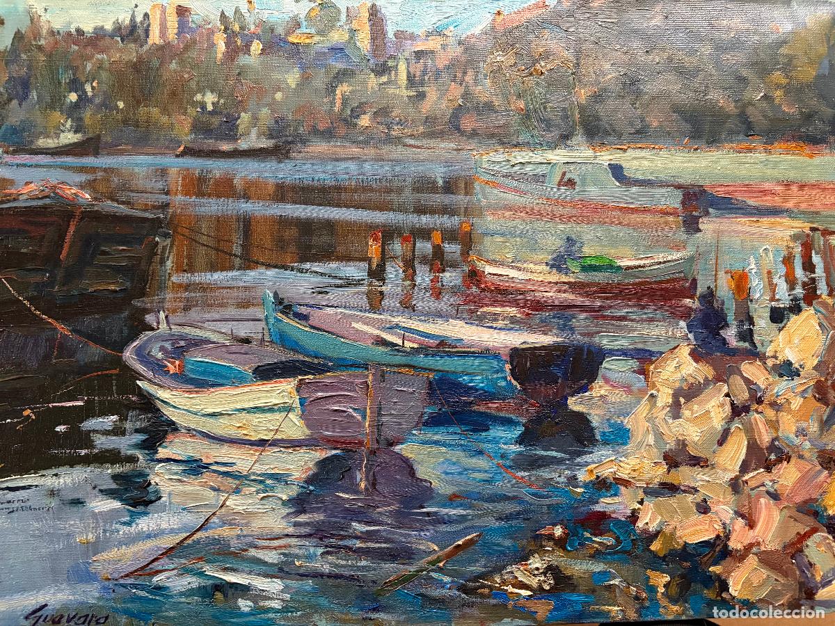 Arte: Paisaje mar&iacute;timo por Jos&eacute; Guevara Castro ( M&aacute;laga 1930-2017)