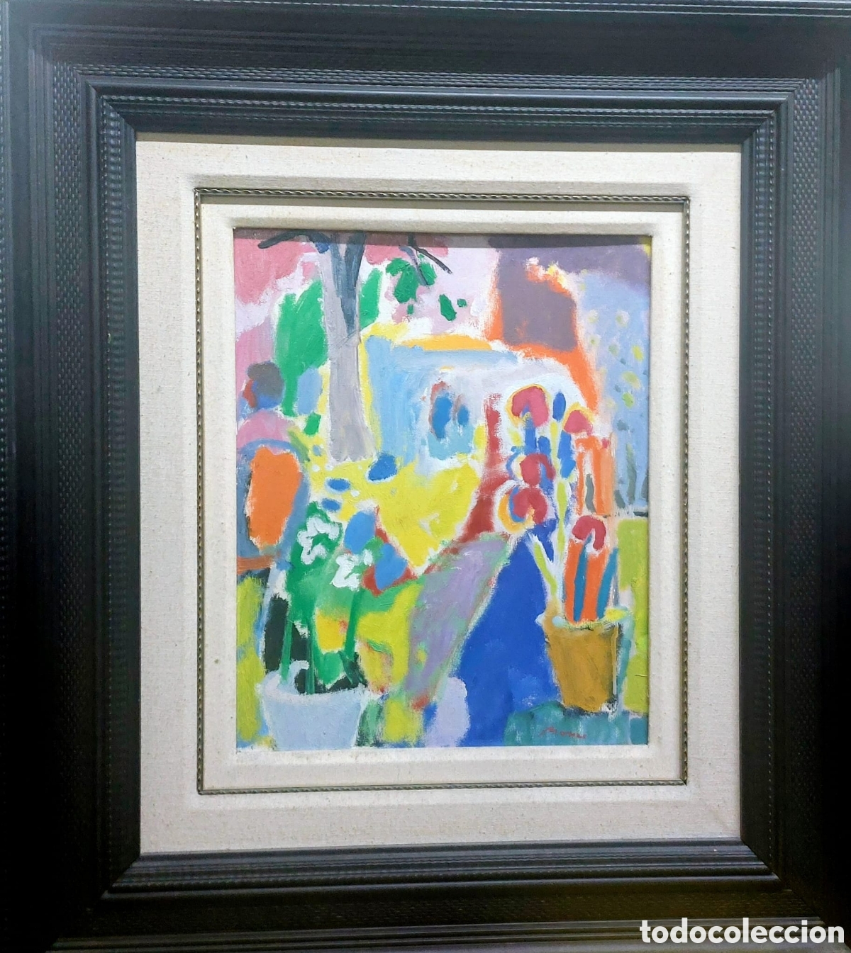 Arte: MONZO RAFAEL OLEO TABLA 41X35 MAS MARCO PERFECTO