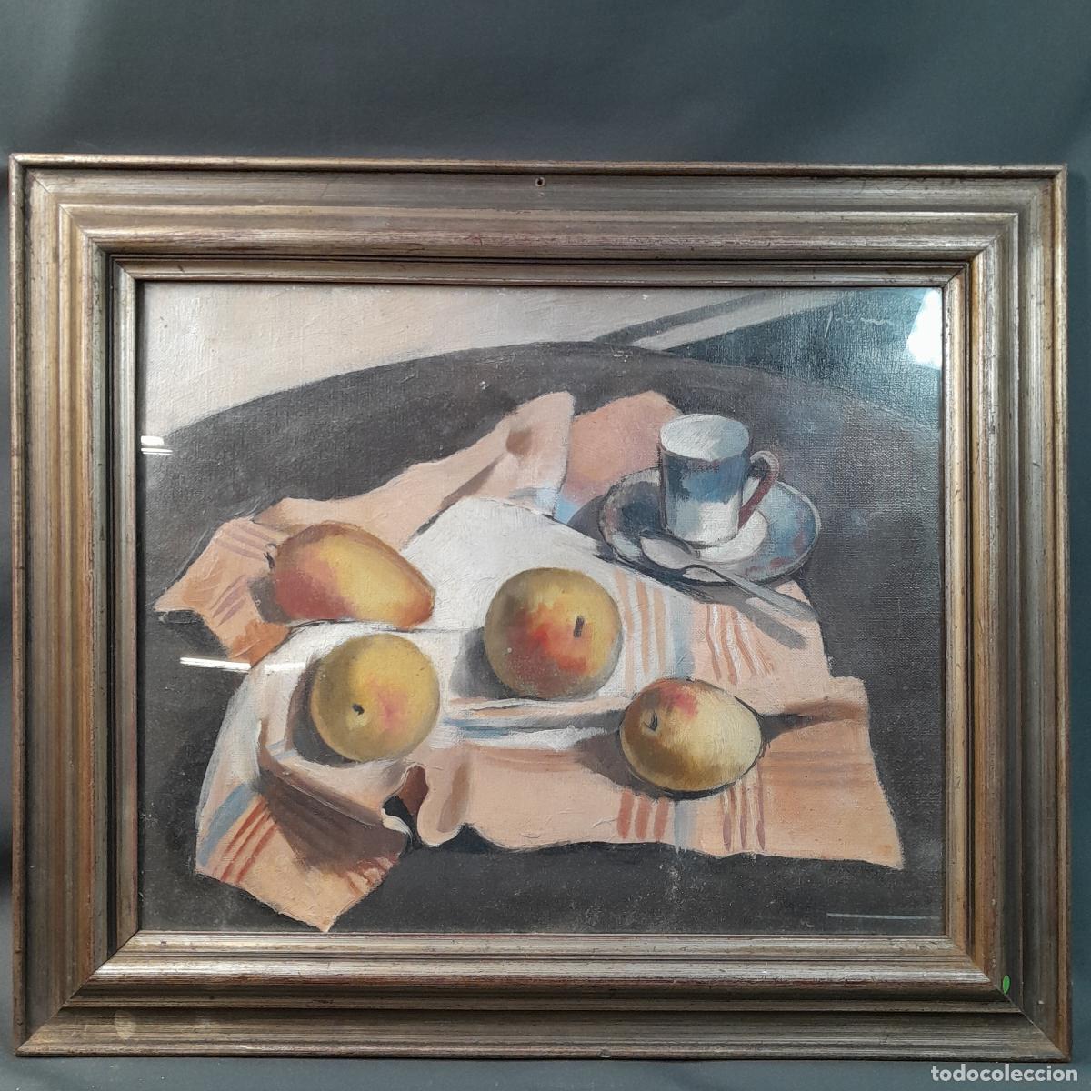 Art: C-1963. FIRMADO. &Oacute;LEO SOBRE LIENZO. BODEG&Oacute;N. MEDIADOS S. XX.