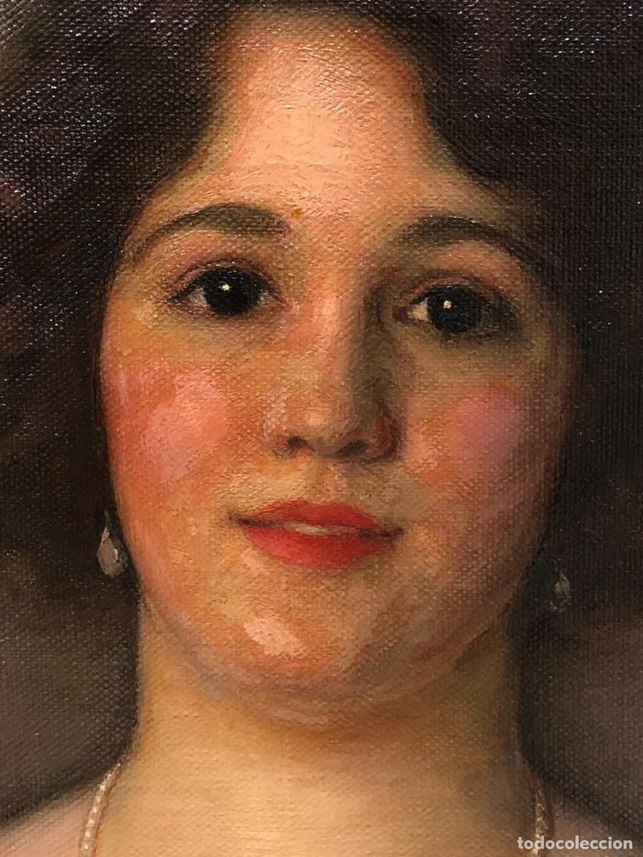 Arte: magnfico retrato de muchacha con collar - Foto 5