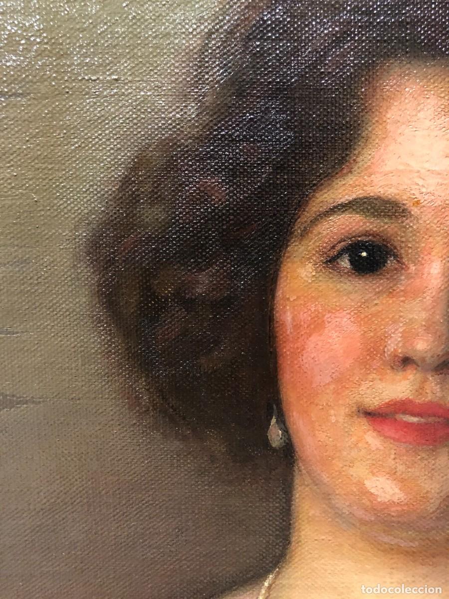 Arte: magnfico retrato de muchacha con collar - Foto 6
