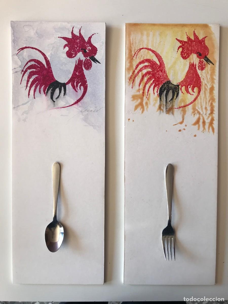 Arte: Art: Parella de monotips de Joan Ferrer - Foto 1