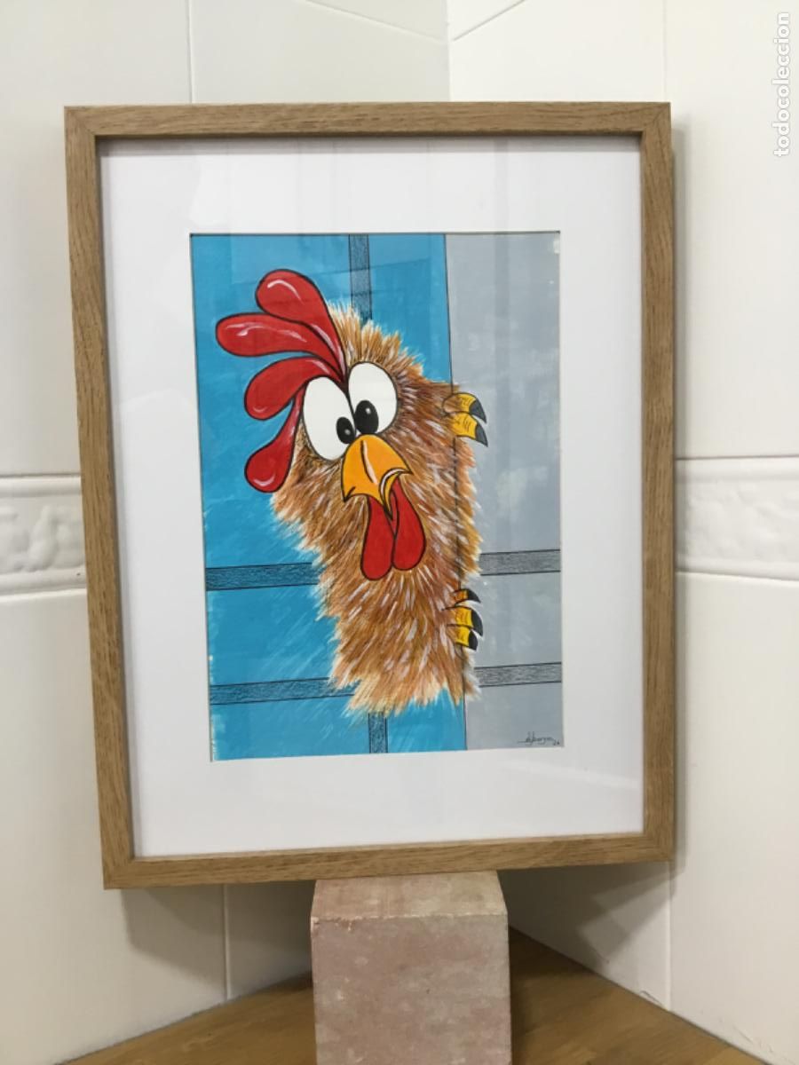 Arte: El escondite perfecto. Acr&iacute;lico sobre papel.