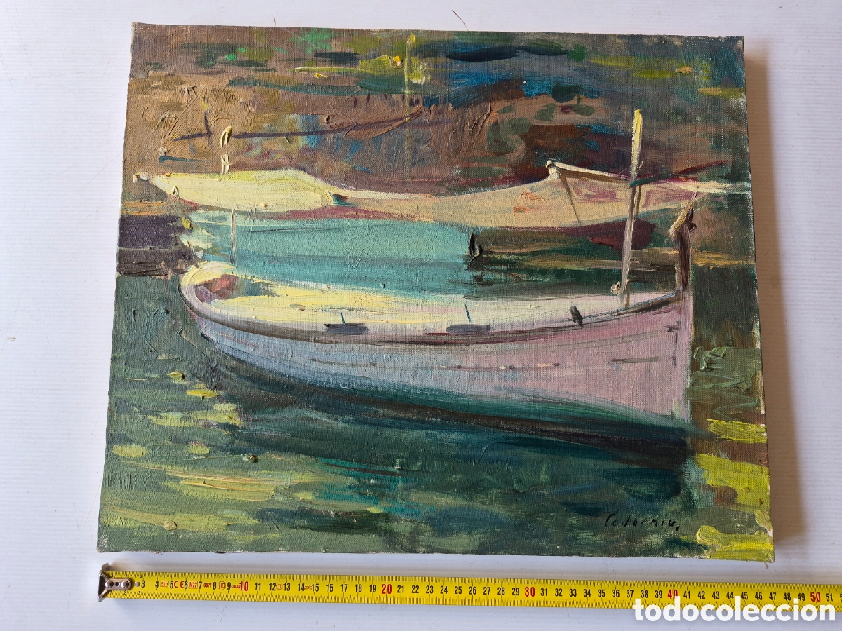 Arte: DANIEL CODORNIU (Mallorca, 1943) PRECIOSA MARINA, OLEO SOBRE LIENZO. 46,5 X 38,5. FIRMADO. CODORNIU