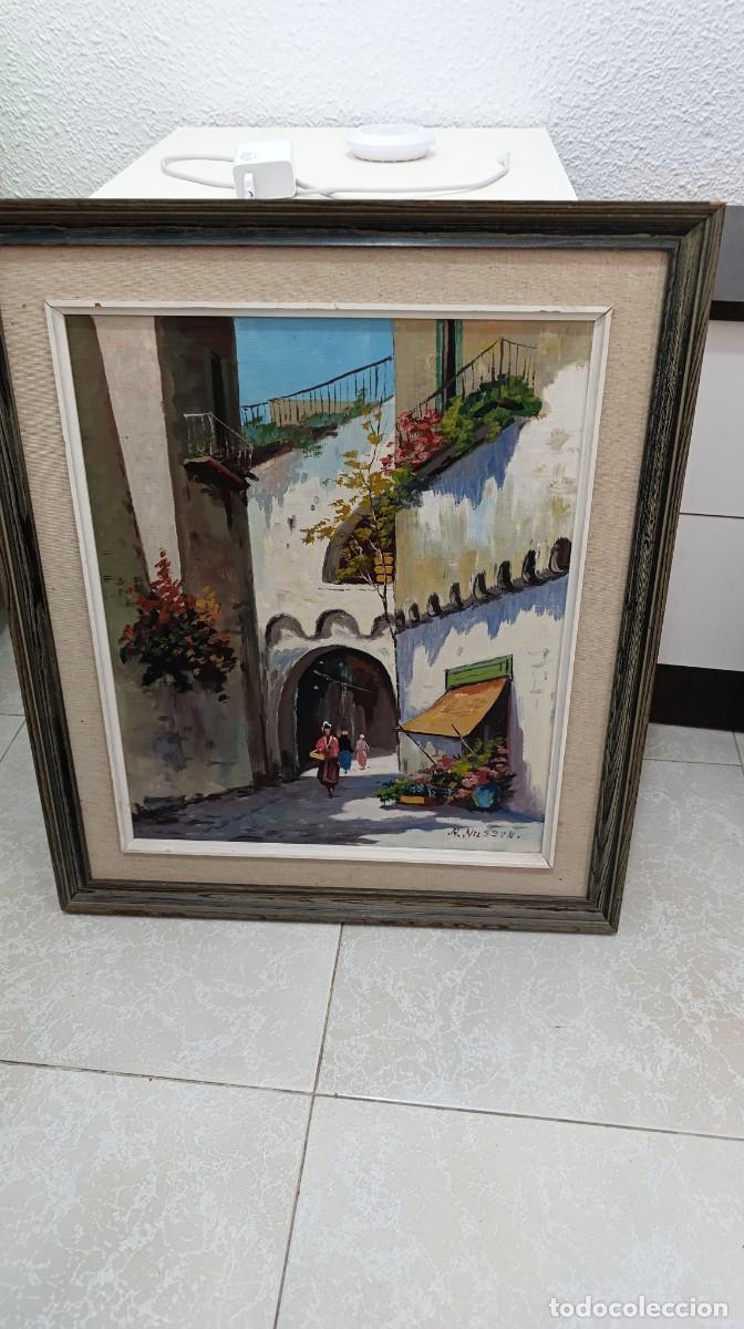 Arte: Oleo antiguo con marco de madera - Foto 1