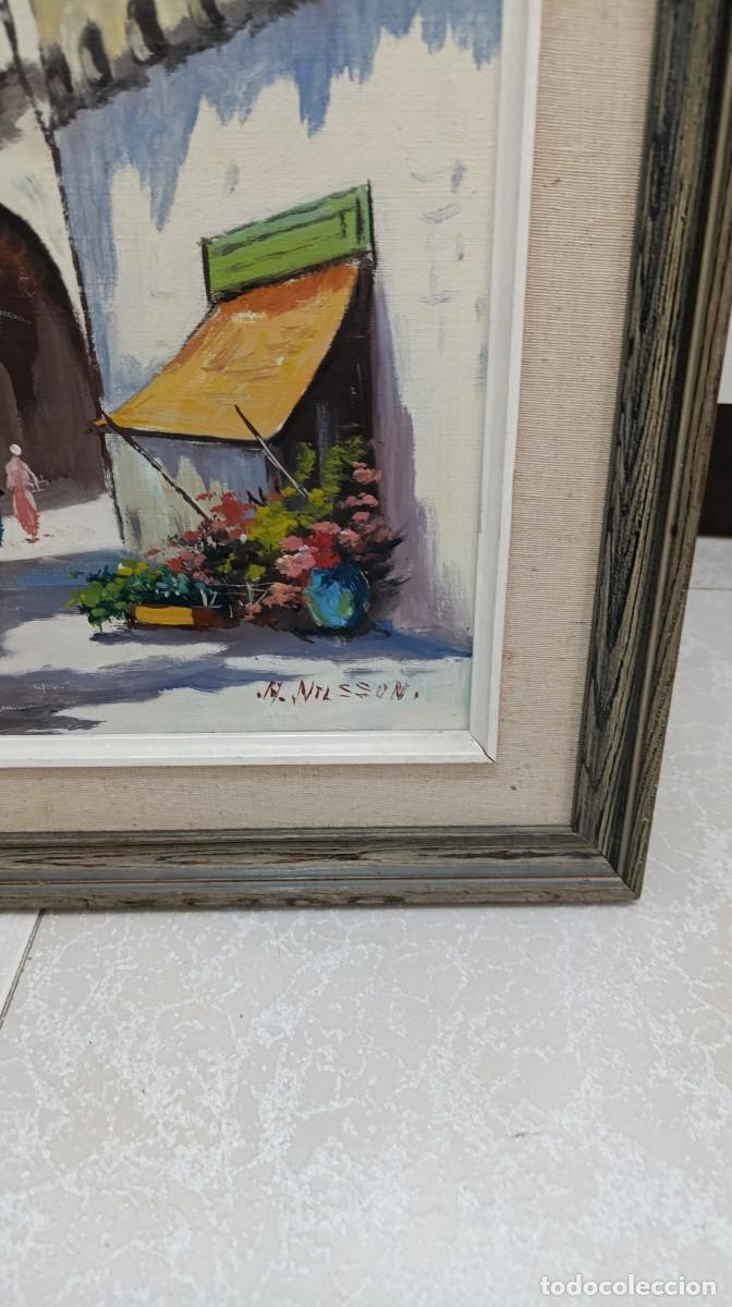 Arte: Oleo antiguo con marco de madera - Foto 2