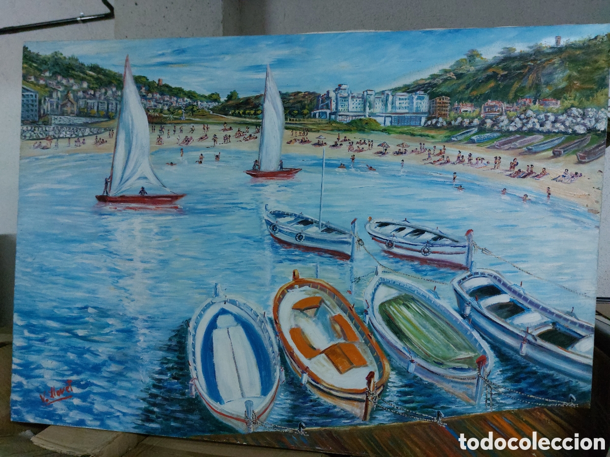 Arte: Oleo de Llovet pintor de Reus