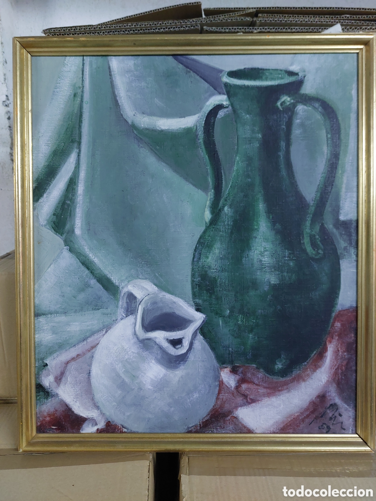 Arte: Bodegon oleo firmado. A&ntilde;o 1959