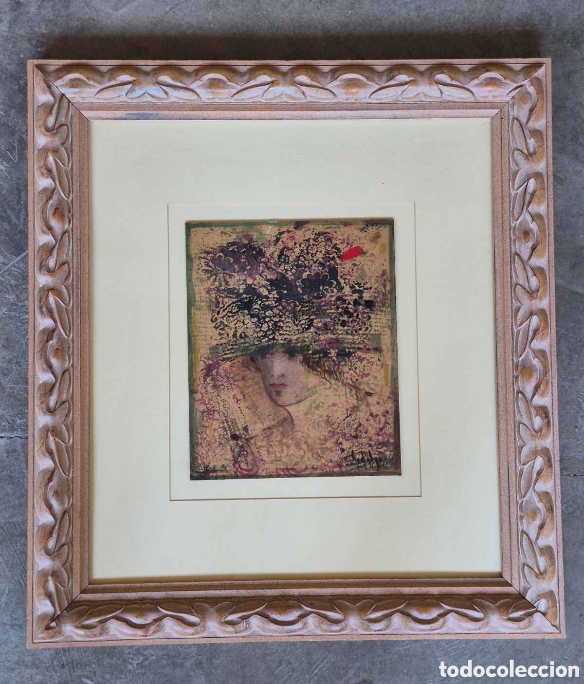 Arte: Joaquin - joaquim hidalgo, oleo o mixta sobre tabla.