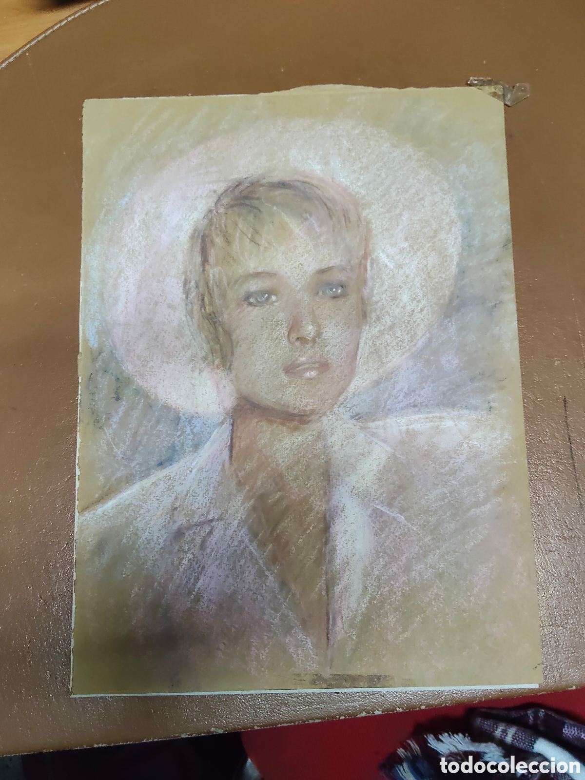 Arte: Cera sobre papel dama - Foto 1