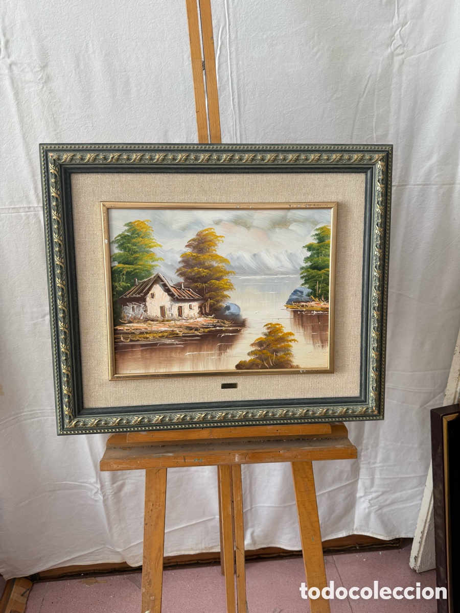 Arte: &Oacute;leo sobre TABLEX firmado E. BELDA. Ver fotos.