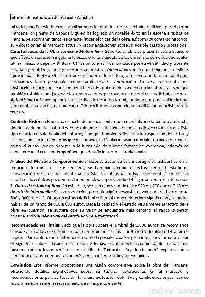 Arte: FRANCANA, OBRA EN CUERO - Foto 3