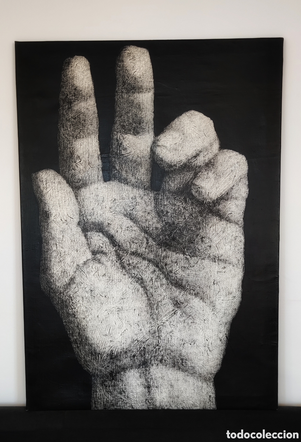 Arte: John Ulbricht. &Oacute;leo sobre lienzo. Mano. Pintura contempor&aacute;nea. Arte Estados Unidos.