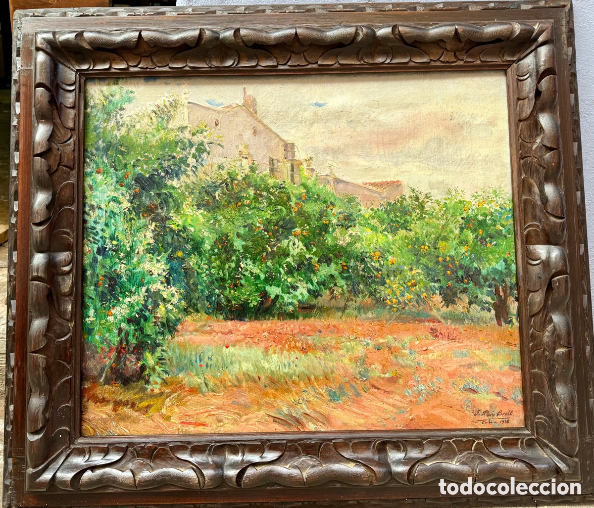 Arte: Julio Peris Brell (1866&ndash;1944). Naranjos - Corbera 1928