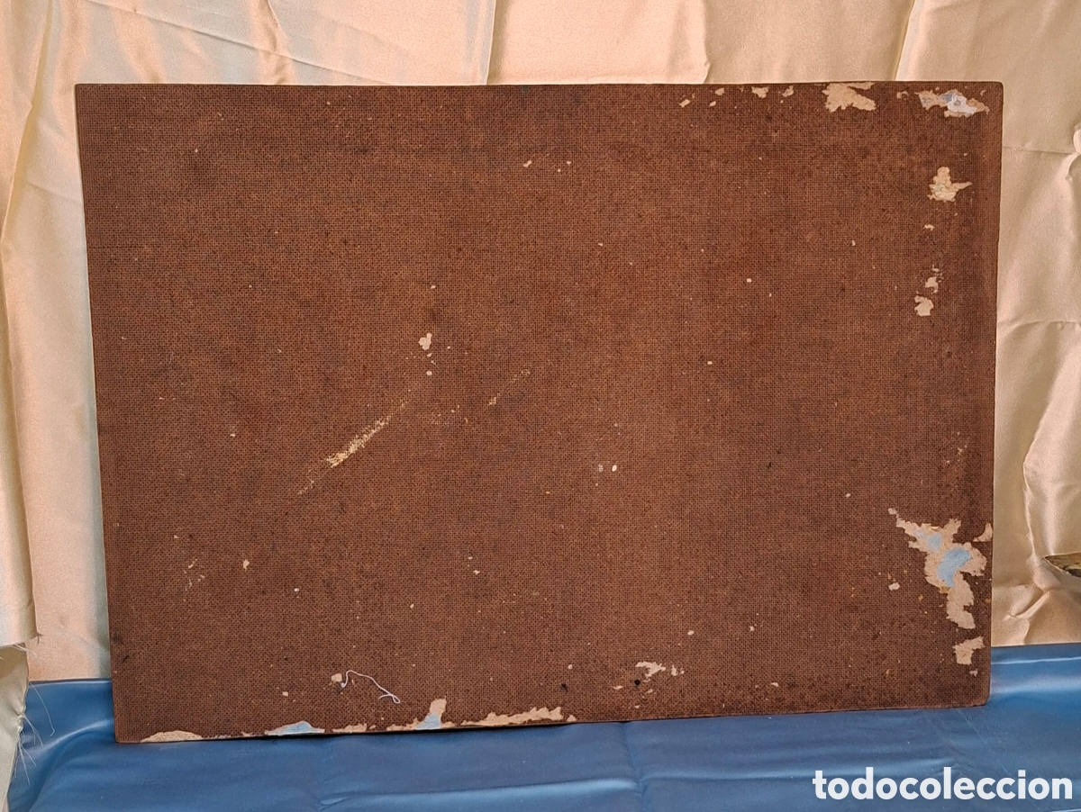 Arte: &Oacute;leo sobre tabla S.XIX Barco - Foto 4