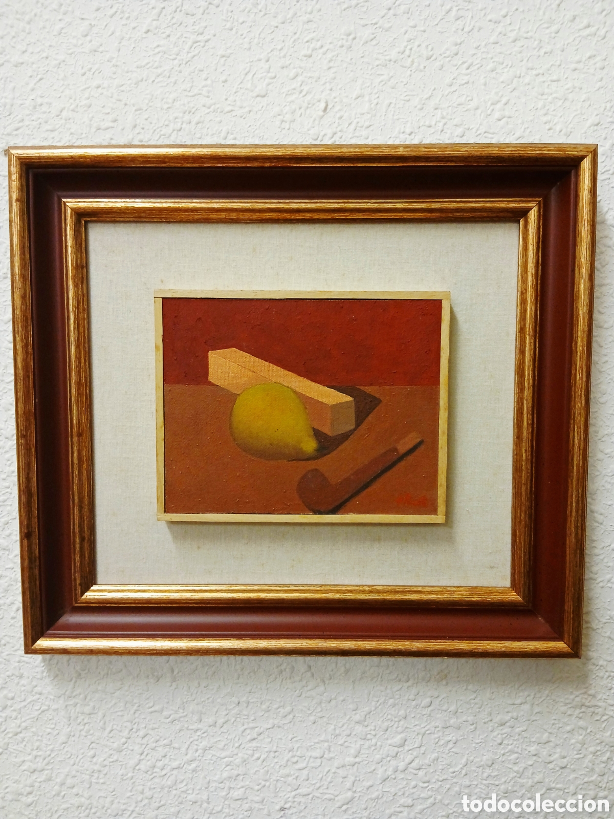 Arte: &Oacute;leo de Fernando Puente &rdquo;Naturaleza muerta con pipa &rdquo;