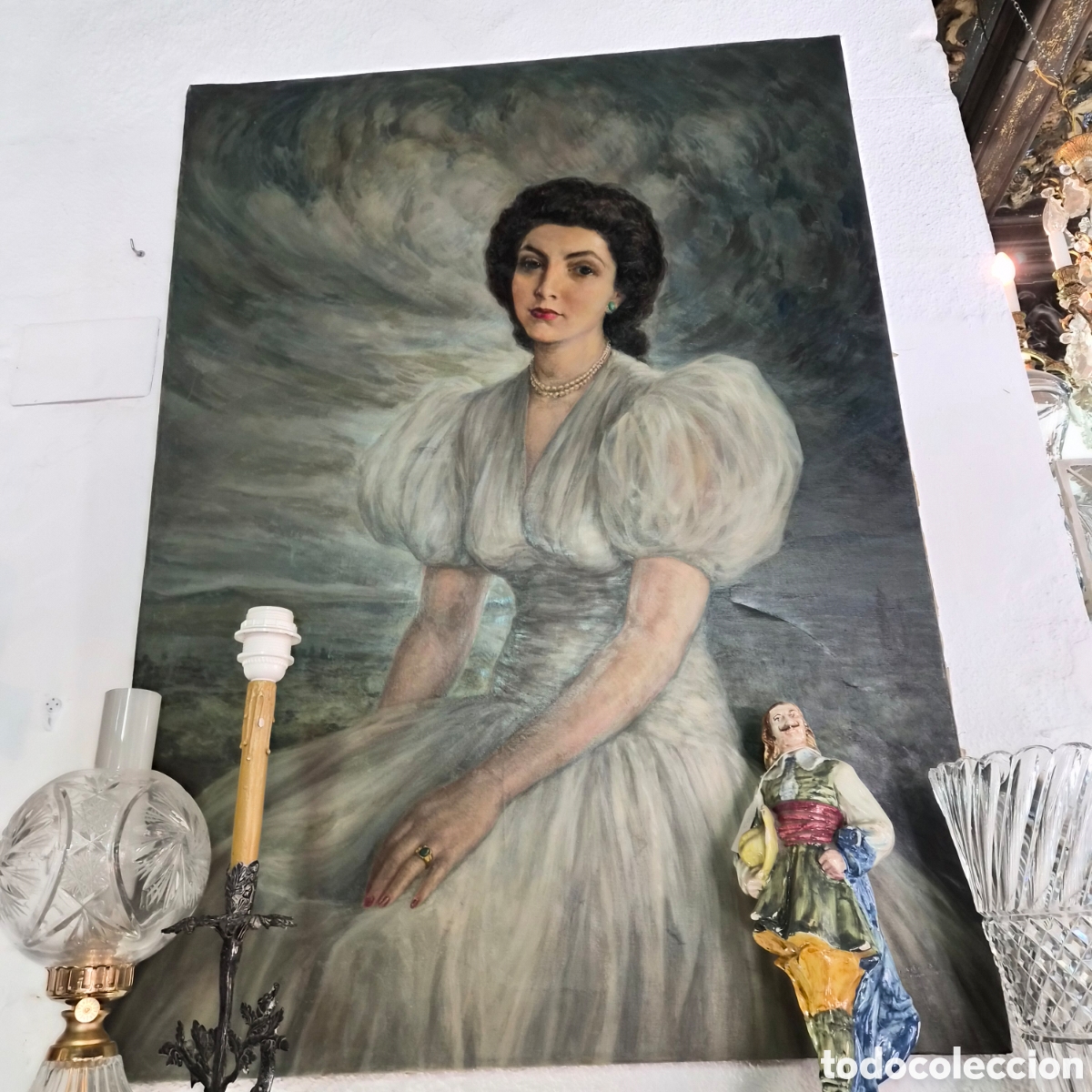 Arte: Gran Oleo sobre lienzo de Manuel Moreno Gimeno (Valencia 1900-1982) pintor valenciano