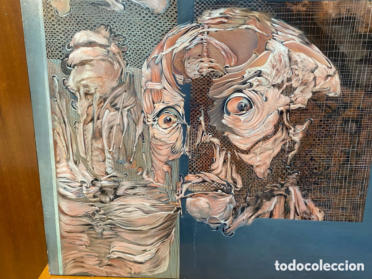 Arte: Pintura al &oacute;leo en tabla de madera - Foto 2