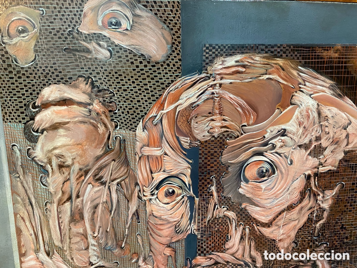 Arte: Pintura al &oacute;leo en tabla de madera - Foto 4
