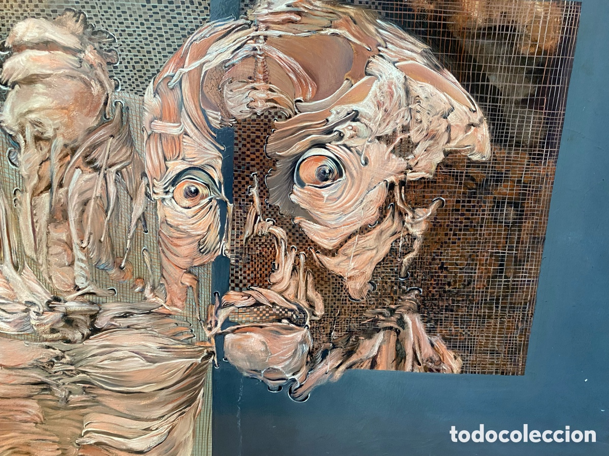 Arte: Pintura al &oacute;leo en tabla de madera - Foto 5