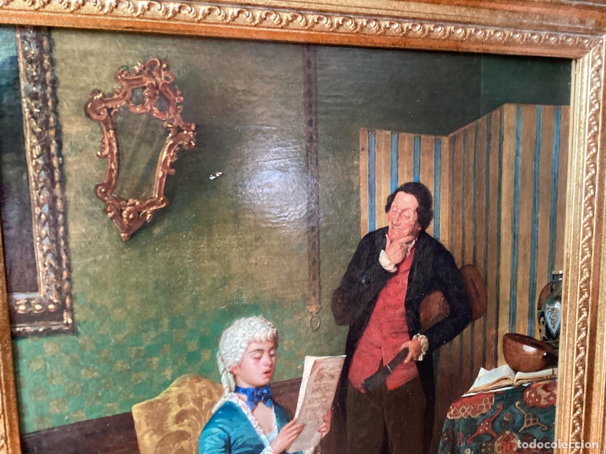 Arte: oleo/lienzo ,&rdquo;pareja en El salon&rdquo; - Foto 6