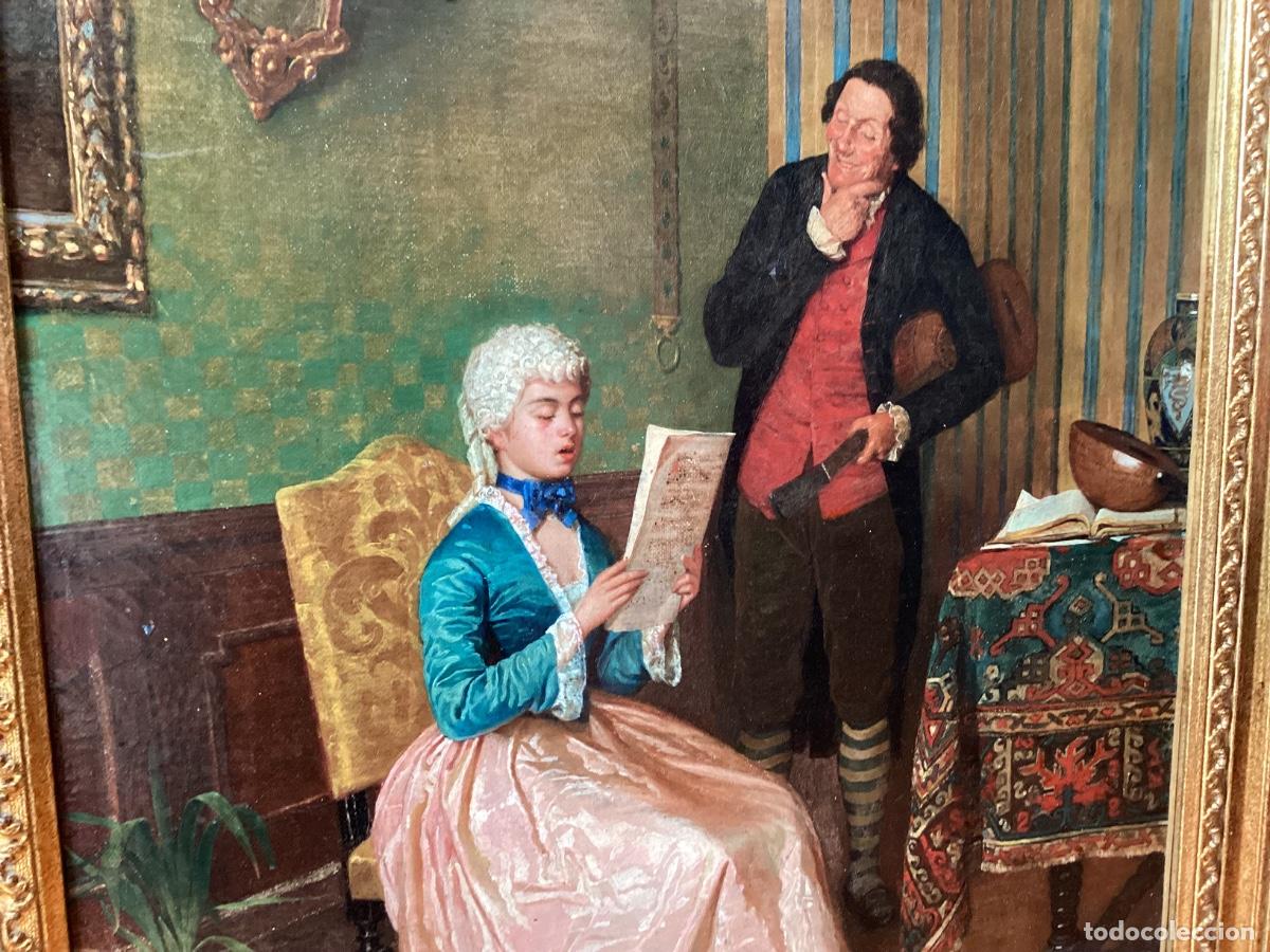 Arte: oleo/lienzo ,&rdquo;pareja en El salon&rdquo; - Foto 7