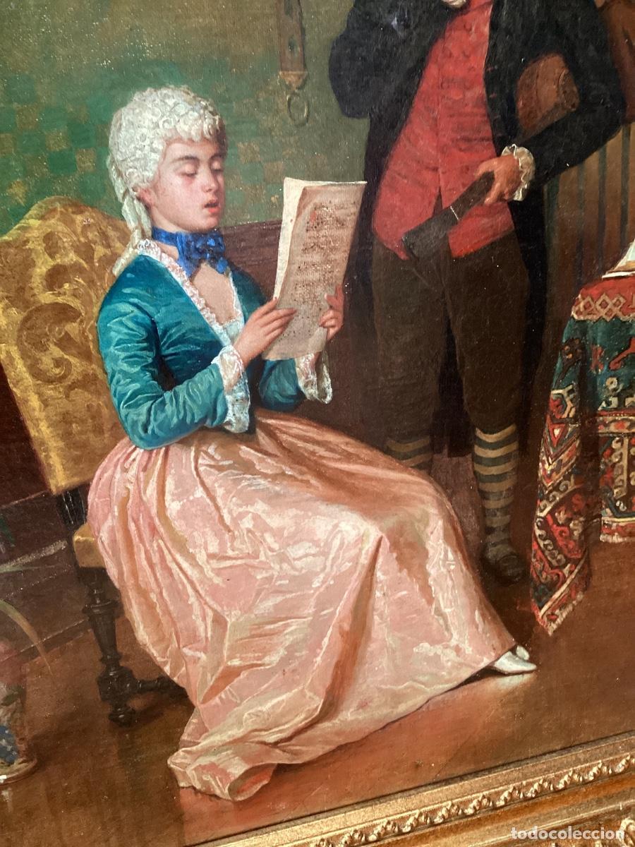 Arte: oleo/lienzo ,&rdquo;pareja en El salon&rdquo; - Foto 10