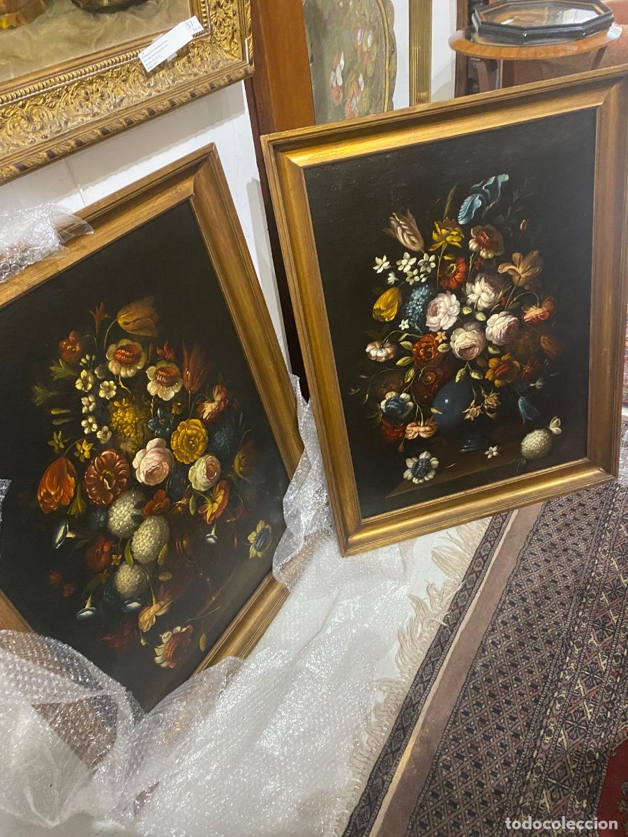 Arte: Cuadro jarr&oacute;n flores - Foto 3