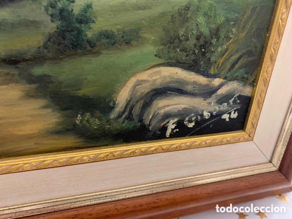 Arte: &Oacute;leo Sobre Lienzo Francisco Gisbert 1994 - Foto 2