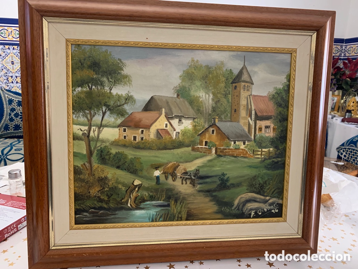 Arte: &Oacute;leo Sobre Lienzo Francisco Gisbert 1994 - Foto 1