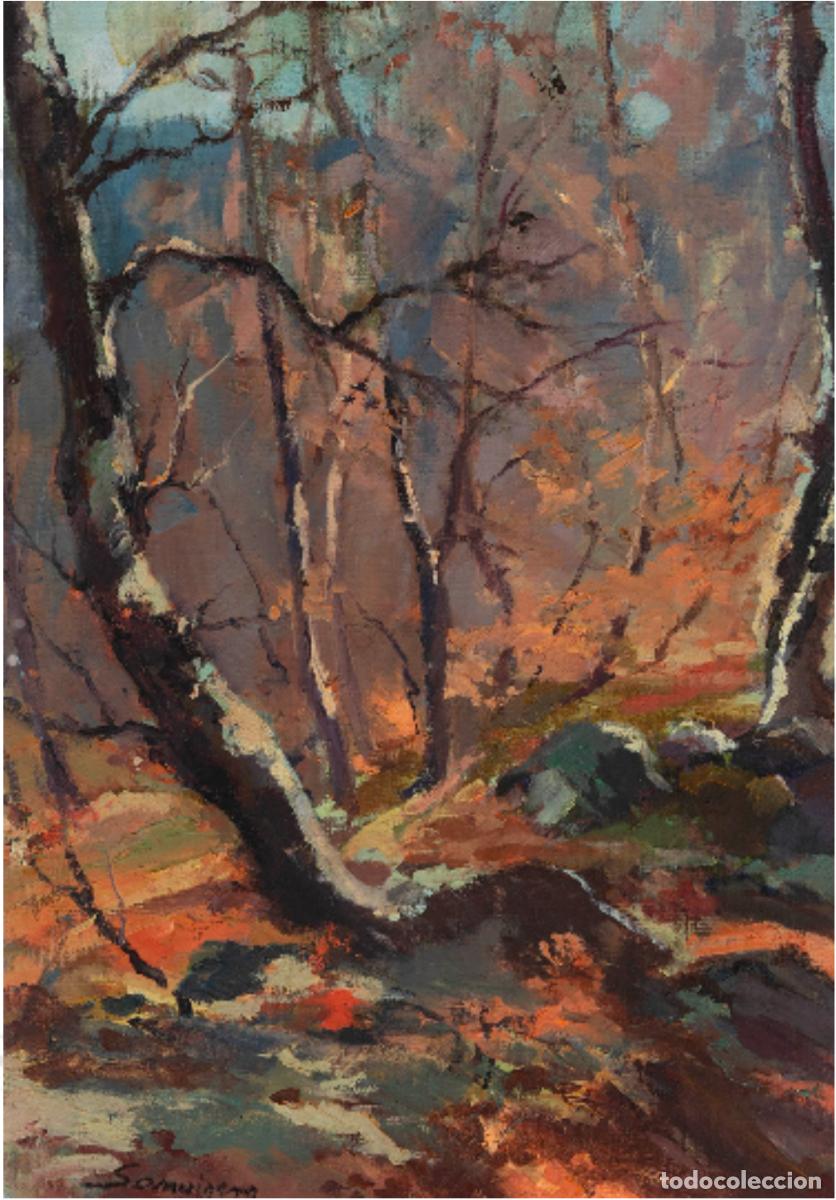 Arte: RAM&Oacute;N SANVISENS MARFULL (Barcelona, 1917-1987). &rdquo;La Fageda&rdquo;, 1973.