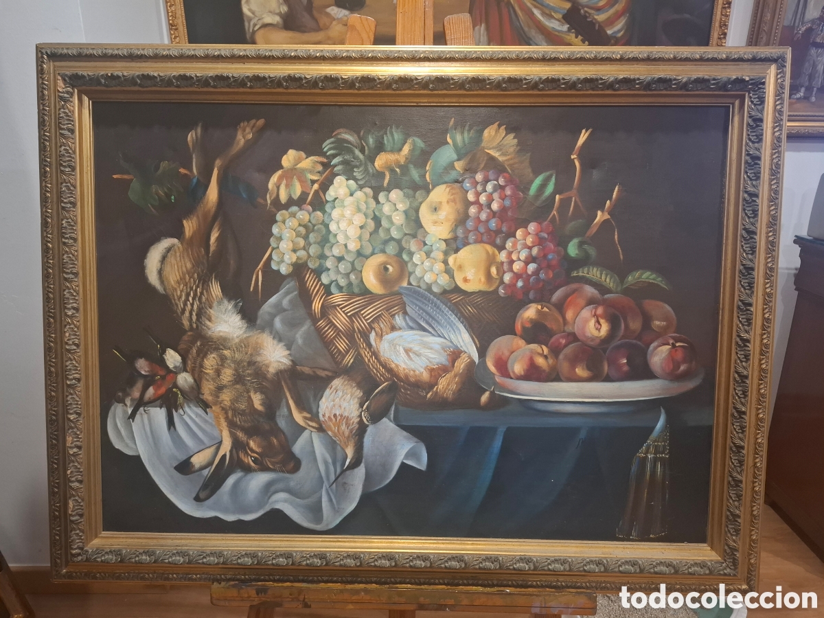 Arte: Oleo sobre lienzo, bodegon medidas: 1.08x81cm