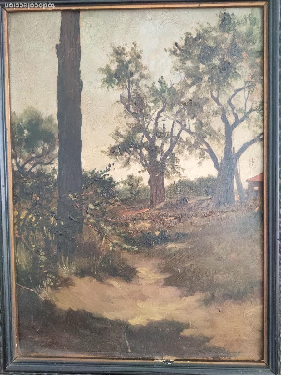 Arte: Vicen&ccedil; Miquel Pous (Sabadell 1875-1929) &oacute;leo sobre cart&oacute;n