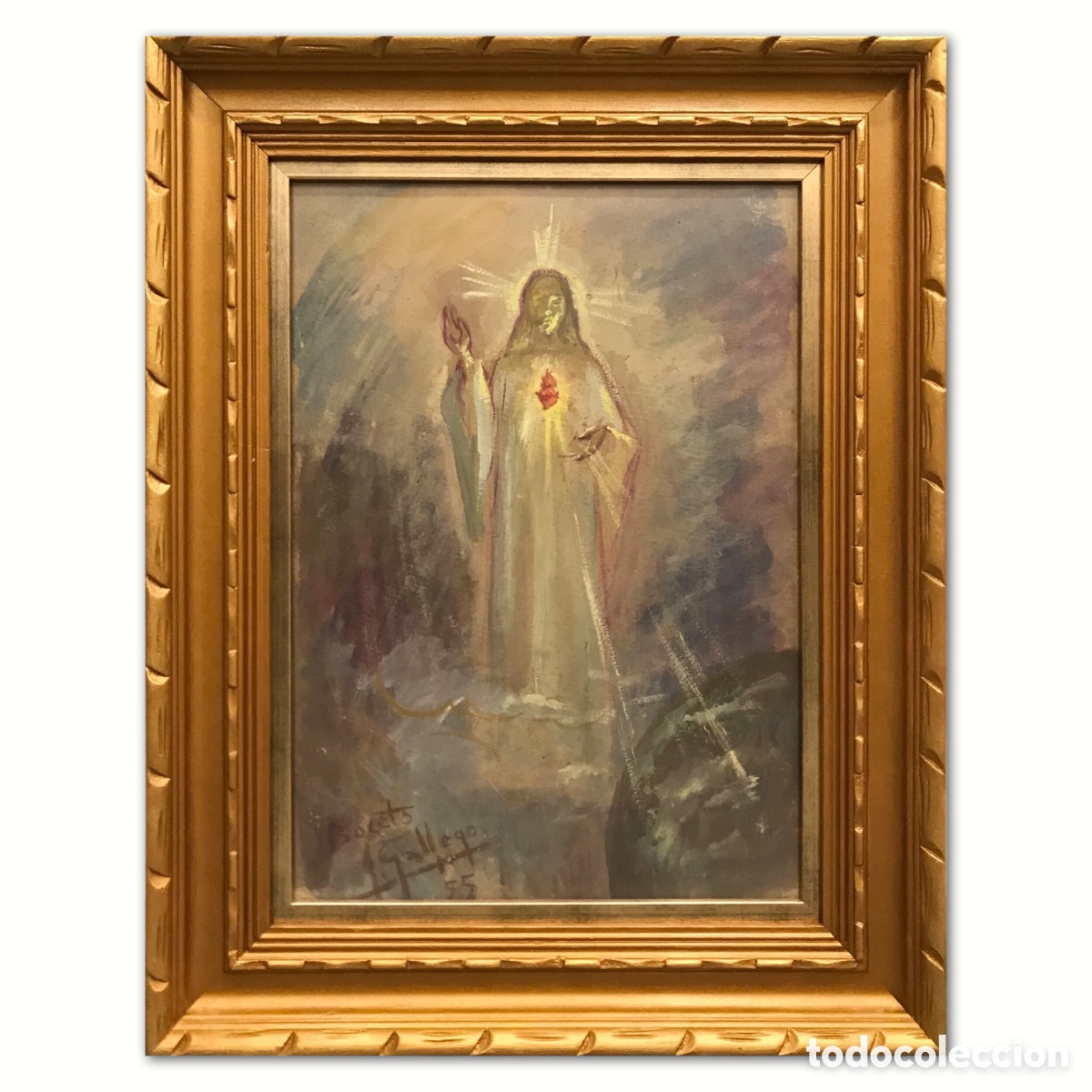 Arte: &rdquo;Boceto para Cristo del Sagrado Coraz&oacute;n en Gloria&rdquo; Juan Gallego Pinazo (ca.1920), 1955