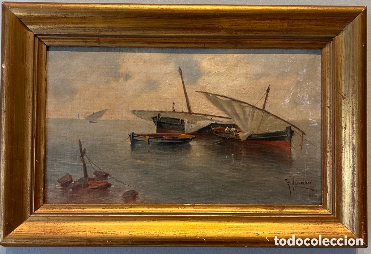 Arte: Rafael Vinader (Murcia, 1856 &ndash; 1922)Escena marinera