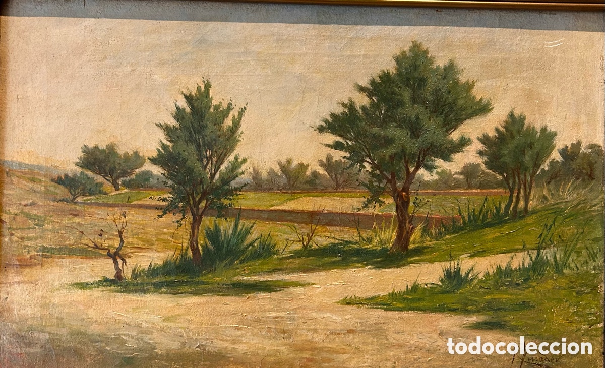 Arte: Rafael Vinader (Murcia, 1856 &ndash; 1922)Paisaje levantino