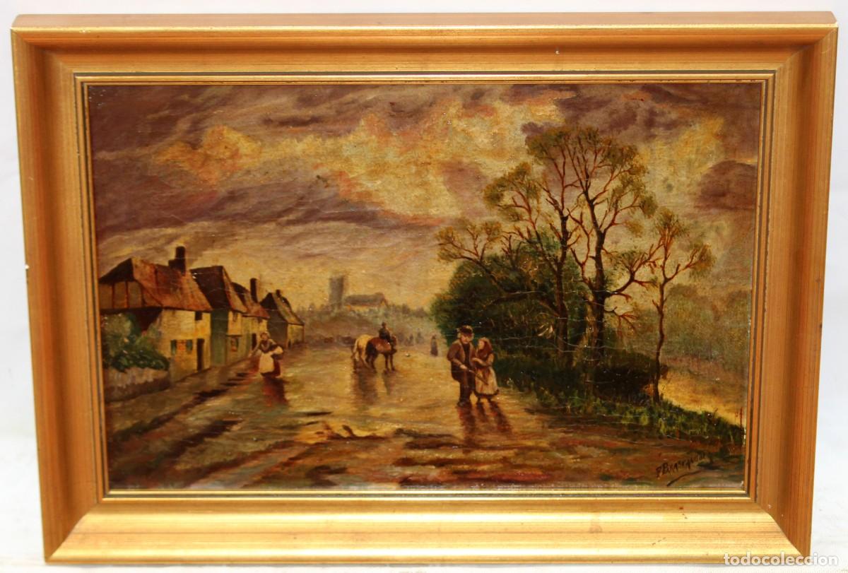 Arte: ESCUELA AMERICANA (SIGLO XIX) OLEO SOBRE TELA FIRMADO POR F. PARASCANDOLA