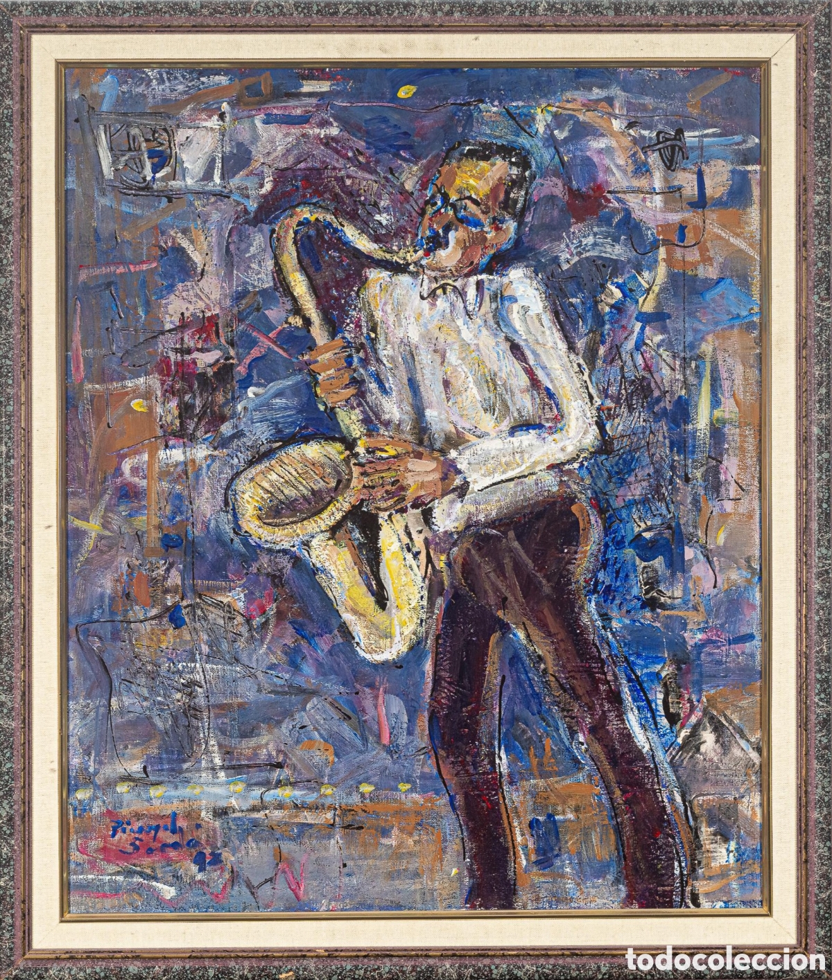 Arte: MIQUEL PINYOL SARD&Agrave; Saxofonista