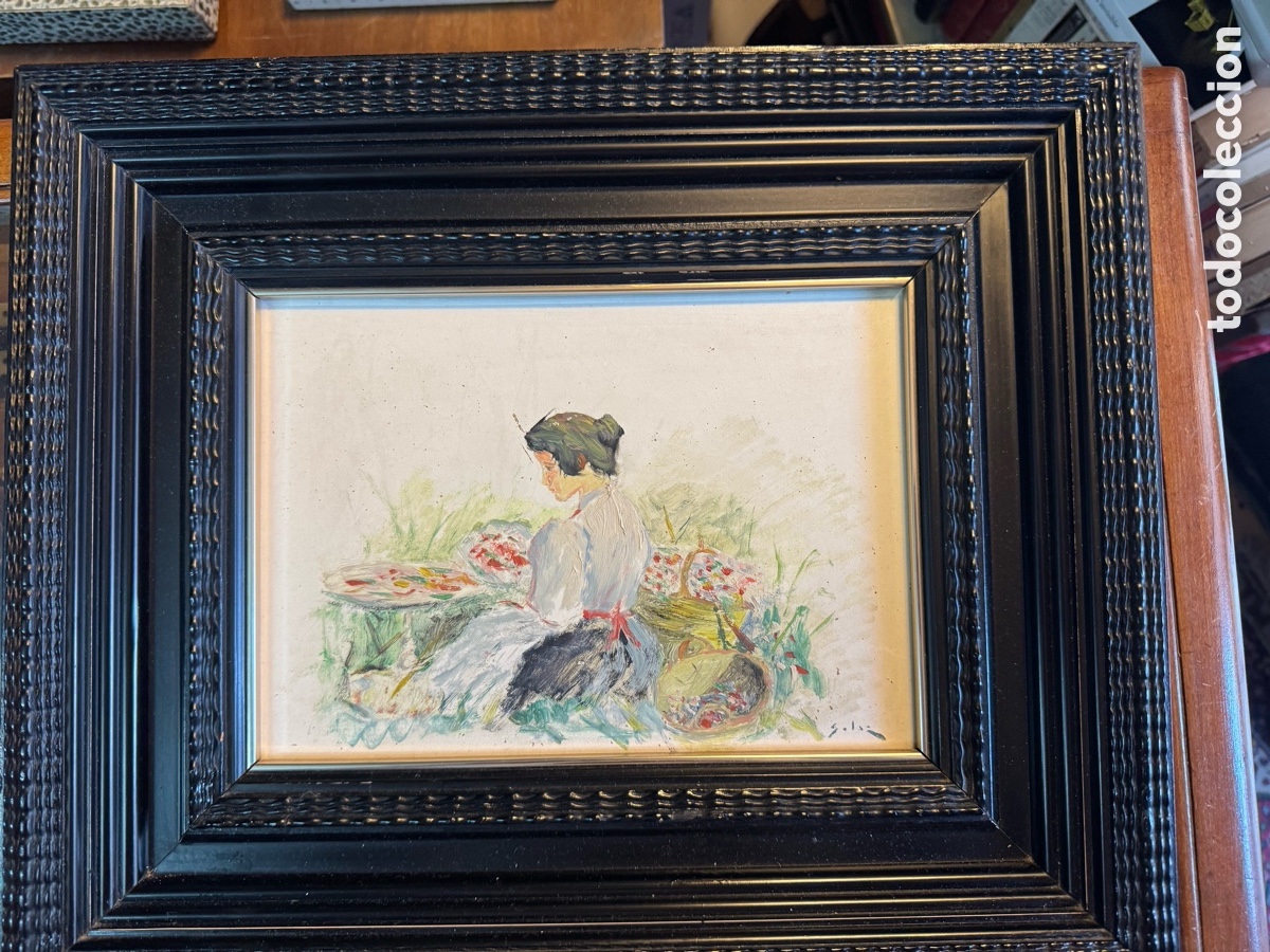 Arte: &Oacute;leo sobre tabla firmado Solaz