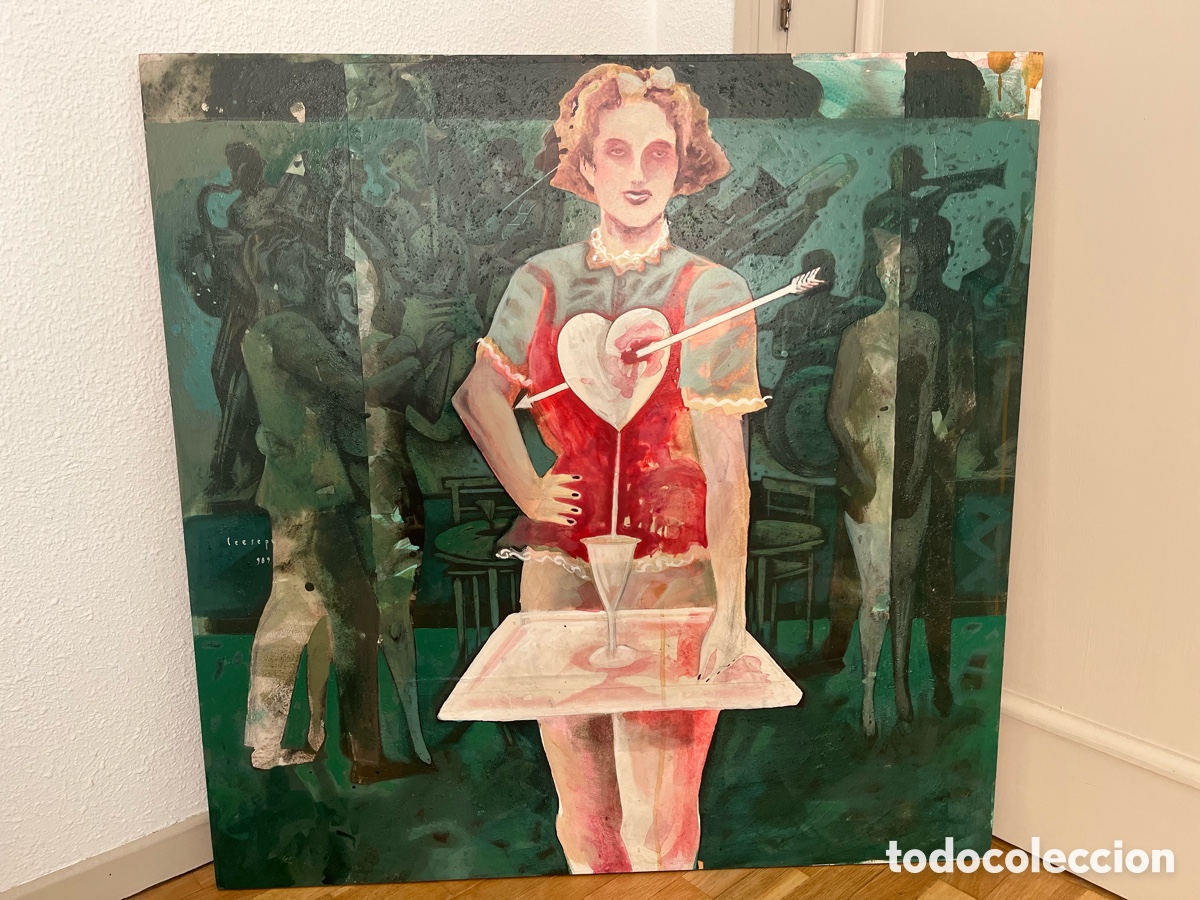 Arte: Pintura original Ceesepe &ldquo;Camarera en club de Jazz&rdquo;