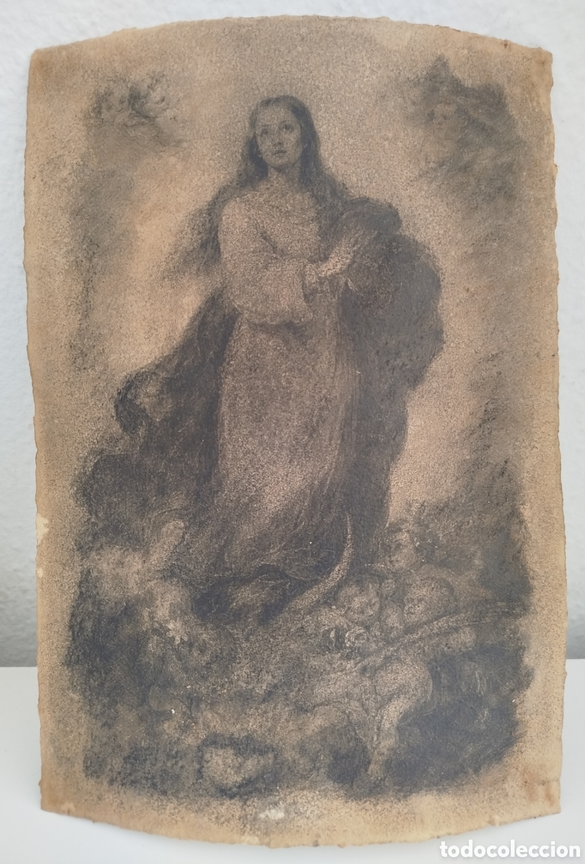 Arte: Carb&oacute;ncillo sobre cart&oacute;n 21x26cm